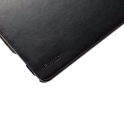 EasyAcc 360 Grad Drehung Schutzhülle für iPad 9.7 2017 Flip Case Book Cover Hüllen Ledertasche lederhülle mit Standfunktion / Auto Sleep – PU Leder, Schwarz, Protector (Schawz – 360 Grad Drehung) - 6
