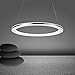 Produktbild Wanson Pendelleuchte Moderne Kronleuchter Büro Wohnzimmer Anhänger Beleuchtung LED Ringleuchte Leuchten Durchmesser 30Cm 12W Acryl Lampe