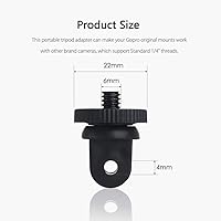 NEOHOOK Universal Conversion Tripod Adapter Compatible 1/4 inch for GoPro 8 7 6 5 4 Black for yi 4K for osmo Action…