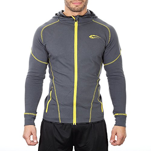 Smilodox Herren Sportjacke Sky Slim Fit Unlimited, Gre:XXL;Farbe:Anthrazit