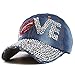 Produktbild Magosca Kreative Liebesdame Fashion Baseball Cap Gute Qualität Strass Kappe Liebesbrief Einstellbare Hysteresenhüte For Männer Und Frauen (Color : Dark blue)