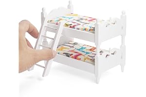Odoria 1/12 miniatyr våningssäng dockhus möbeltillbehör