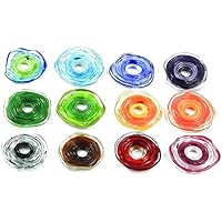 Glas-Scheibe für Wechsel-Schmuck verschiedene Farben | Glas-Schmuck | Elegantes Unikat handmade handgemacht | Einzigartiges Geburtstags-Geschenk | Geschenk zu Weihnachten