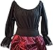 Price comparison product image Gothic-Steampunk-Victorian-Pirate-Buccaneer-Wench LADIES LES MIS GYPSY BLOUSE available in a variety of colours and plus sizes (Women: 28-30, Cream)