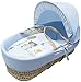 Kinder Valley Tiny Ted Moses Basket (Blue)