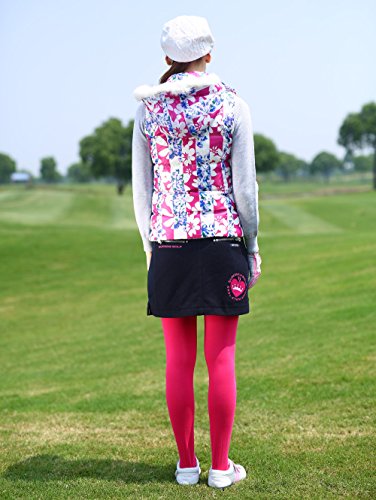 SVG-Womens-Hooded-Reversible-Golf-Down-Vest-Floral-Print-Casual-Vest-Jacket