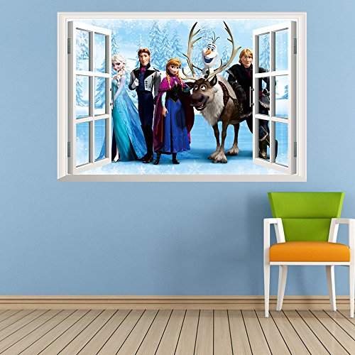 Topro Disneys Die Eiskönigin – Völlig unverfroren 3D-Wandtattoo, Elsa Anna Olaf Kristoff Sven Hans - 5