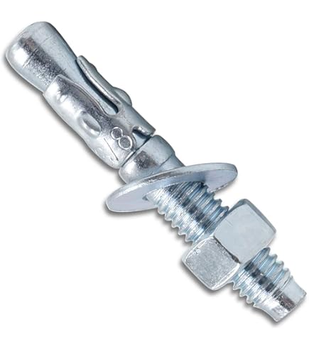 BCP Fasteners 8-Pack 3/8" Zinc Plated Carbon Steel Knurled Drop-In Anchors For Solid Concrete