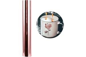 Heinaroman Rouleau Vinyle Adhésif - 30cm×152cm Chromée Or Rose Repositionnable Film auto-Adhésif Pour Couper et Silhouette Cameo, Appliqué Dans Les Travaux Manuels et La Décoration de La Maison