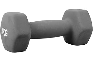 UPFIT - Haltère, haltère 3kg - Haltère musculation - Poids: 3kg - Couleur: gris - Facile à utiliser & à ranger - Pratique & robuste - Prise en main confortable - Pour renforcer les muscles des bras