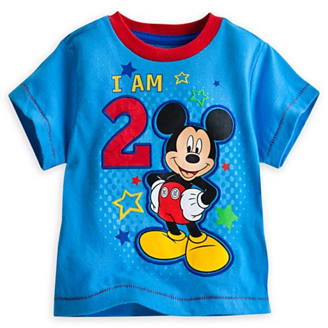 Disney Mickey Mouse Age 2 T-Shirt For Kids