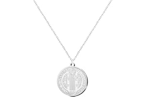 Cotigo- Collar de virgen acero inoxidable, santos de España, catolico, religion, Patrona España, Patron España, regalo mujer, hombre, regalo para abuela.