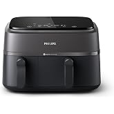 Philips &Ccedil;ift Hazneli Airfryer 3000 Serisi, 9L, 2 Hazneli Air fryer, Rapid Air Teknolojisi, Aileniz i&ccedil;in &Ccedil;ok Y&ouml;nl&uuml; Geniş Airfr