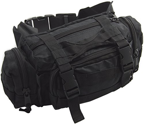 Preisvergleich Produktbild NITE-HAWK Nitehawk Molle - Militär-Gürteltasche - Schwarz