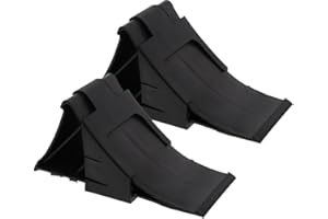 ‎THE DRIVE The Drive | Unterlegkeile Set (2 Stück) mit Halter | Schwarz | 220x87x98mm | Bremskeile für Anhänger, Wohnwagen & PKW