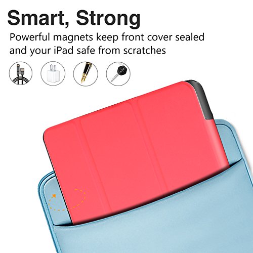 Huawei MediaPad T3 8.0 hülle, IVSO hochwertiges PU Leder Etui hülle Tasche Case – mit Standfunktion, super 360° Anti-Wrestling, ist für Huawei MediaPad T3 8.0 Tablet-PC perfekt geeignet (Rot) - 6