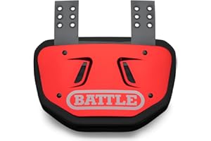 Battle Sports Science 25AC0000XX-YOUTH Fußball-Rückenplatte, Chrom, 25AC000002, 02.Red/White, Einheitsgröße
