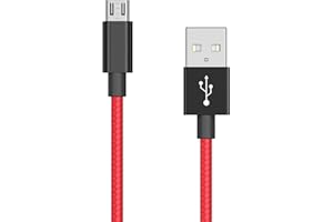 CiSiRUN 3M Cavo di ricarica per controller PlayStation 4,cavo di gioco per caricabatterie micro USB extra lungo placcato in oro per connettore con bloccaggio a frizione Adatto per tutte le PS4