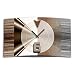 Produktbild DIXTIME Abstrakt braun Designer Wanduhr modernes Wanduhren Design leise kein Ticken 3D-0327