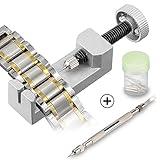 Uhrmacherwerkzeug, Infreecs Uhr Stiftausdrücker Metall Verstellbaren Armband Reparatur Uhrmacherwerkzeug, Uhr Werkzeug Tasche Reparatur Set Watch Tool Kit für Uhrmacher mit 3 Extra Pins (10 Pcs)
