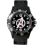 taport® Avengers Bergkristall rund Sport Armbanduhr Schwarz Silikon Band + Gratis Ersatz Batterie + Gratis Geschenkverpackung