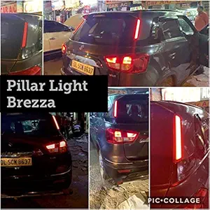 Shoppersville Compatible Rear Pillar/Break Light for Vitara Brezza - (Set of 2)