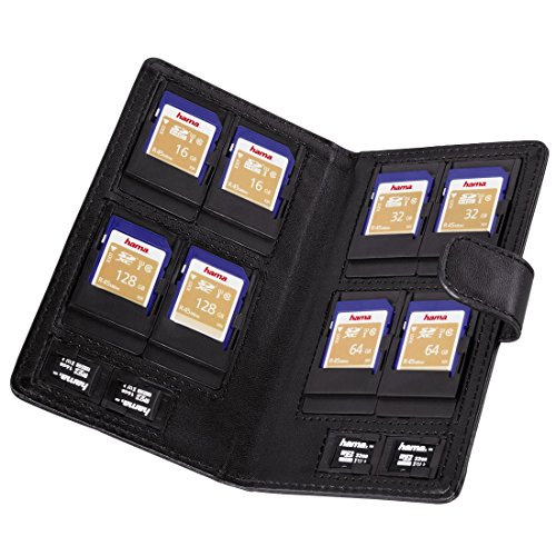 Hama Memory Card Case "Vegas" für SD/microSD, Schwarz, Größe M