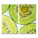Produktbild Zeller 26302 Herdabdeck-/Schneideplatten Kiwi, 2-er Set, Glas dekor 30 x 52 x 1 cm 2 Einheiten