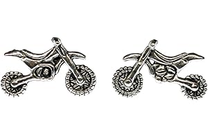 Miniblings Motocross Motorrad Ohrstecker Stecker Ohrringe Enduro Motorräder - Handmade Modeschmuck I Ohrringe Stecker Ohrschmuck