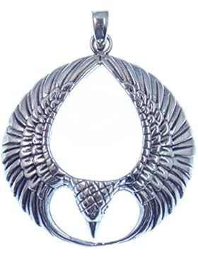 Silber Anhänger Adler, Kosmischer Adler, Symbol für die Verbindung der Kräfte von Himmel und Erde , 925 Sterling...