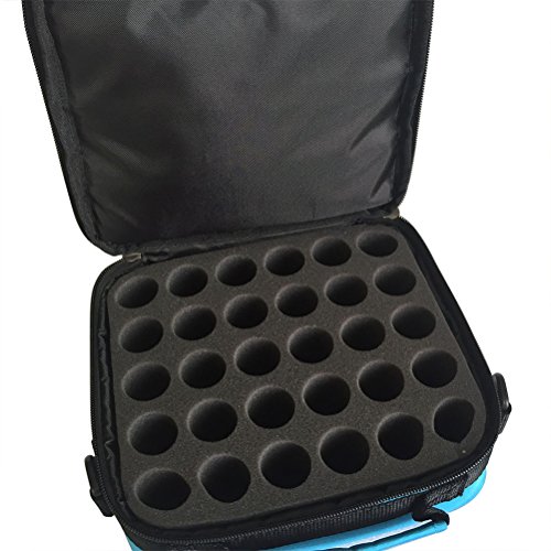 yimoji 42 Flaschen Handheld ätherischen Ölen, der Hüllen, Öle Taschen für 5 ml 10 ml 15 ml Flaschen blau - 3