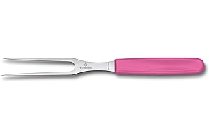 ‎VICTORINOX Victorinox Swiss Classic, Profi Tranchiergabel, Extra Scharfe Klinge, 15 cm, Robuster Kunststoffgriff, Rostfreier Stahl, pink