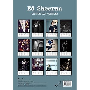 The Official Ed Sheeran 2016 A3 Calendar
