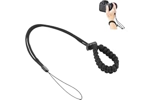 Hensych Cinturino universale in nylon intrecciato regolabile, cinghia da polso per fotocamera, anti-smarrimento per fotocamera GO-PRO/Insta360/OSMO/DSLR, fotocamera sportiva/smartphone ecc