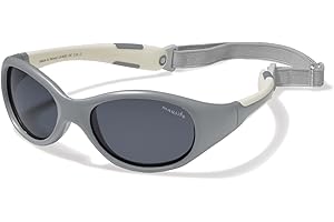 Mausito Occhiali da sole bambini 2-4 anni & 5-8 anni | FLESSIBILI Occhiali da sole bambino 100% PROTEZIONE UV | Fascia regolabile e rimovibile | Senza BPA