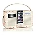 Produktbild VQ Retro Mk II DAB/DAB+ Digital- und FM-Radio mit Bluetooth, Apple Lightning Dock und Weckfunktion - Emma Bridgewater Rosa Herzen