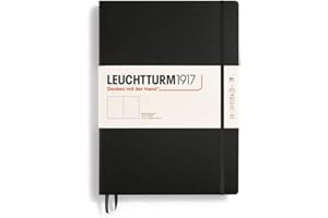 ‎LEUCHTTURM1917 LEUCHTTURM1917 308227 Notizbuch Master Classic (A4+), Hardcover, Schwarz, 235 nummerierte Seiten