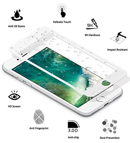 SENDIS Protector de Pantalla para iPhone 7 Plus Cobertura Completa Cristal Templado color blanco reviews SENDIS Protector de Pantalla para iPhone 7 Plus Cobertura Completa Cristal Templado color blanco