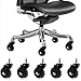 Produktbild Coocheer 5 Stücke Plastik und Stahl 3" Lenkrolle Transportrolle Schwenkrolle für Büro Stuhl oder Einkaufswagen Max Belastbarkeit 150 KG pro Rolle