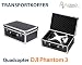 Produktbild efaso DJI Phantom 3 Case - PREMIUM Transportkoffer/Alukoffer passend für Quadrocopter