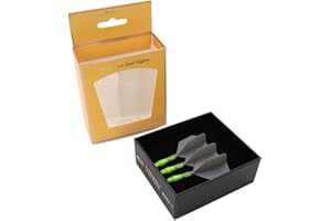 CUESOUL Rost T19 Arbre de fléchettes intégré et Vols en Forme de Grande Aile, Lot de 3