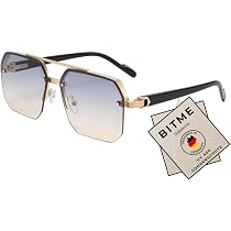 SHEEN KELLY Occhiali da sole quadrati retrò Marchi in metallo oro Occhiali da sole Driver Driver Mirror Lens SHEEN KELLY Occhiali da sole quadrati retrò Marchi in metallo oro Occhiali da sole Driver Driver Mirror Lens