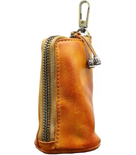 Portachiavi In Pelle Per Auto, Portafoglio Con Cerniera, Custodia Portamonete E Astucci Chiavi Per Donna E Uomo - 6 Ganci E 1 Portachiavi - Foto 2