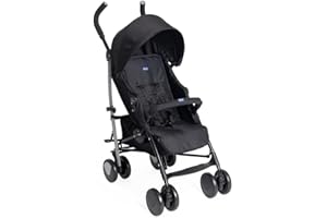 Chicco Echo Lite Passeggino Leggero da 0 Mesi a 22 kg, Schienale Reclinabile in 4 Posizioni, Seduta Spaziosa, Manicotto Paracolpi, Chiusura a Ombrello, Freni Gemellati e Ruote Anteriori Girevoli