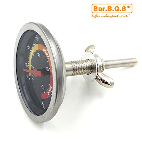 Bar.b.q.s 01T08 New BBQ Smoker Grill Temperaturanzeige Temp Barbecue Camp Camping Koch Indoor-Outdoor-Oval-Form Fleischthermometer - 2