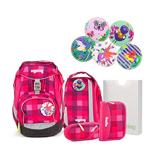 Preisvergleich Produktbild Ergobag Pack RhabarBär Schulranzen 6tlg. Set - Paradies Vogel Kletties