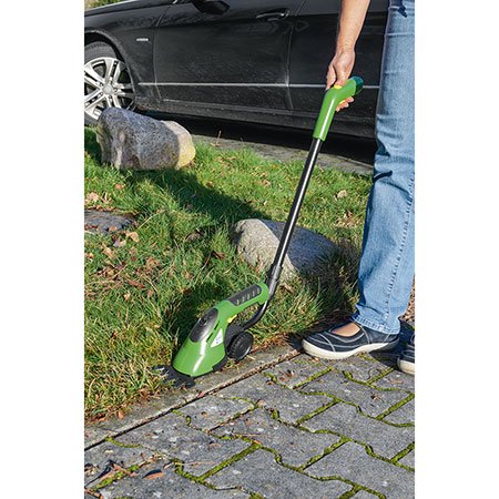 ELV Gras- und Strauchschere mit Li-Ion-Akku, inkl. Teleskopstiel und Laufrad - 6