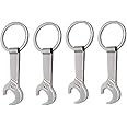 ZXHAO Creative Wrench Type Keychain Bottle Opener Zinc Alloy Bartender Bottle Opener 4PCS