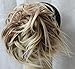 New Tousled Synthetic Hairpiece Scrunchies Straight Elastic updo Scrunchy BUN Brown Blonde Instant Ponytail wig Hairdo (Blonde and Brown 6 #3033T88)