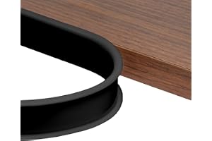NUTKIT U-form självhäftande möbelkantband, 20 mm x 2 m svart TPE vattentät
